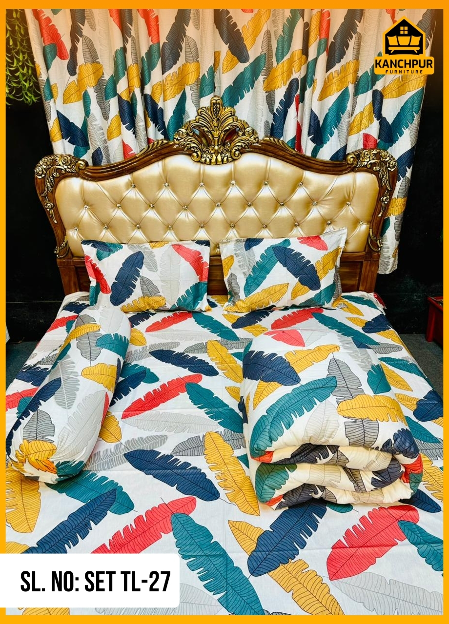 ৫ পিছ সেট লাক্সারী টুইল  কমফোর্টার TL-27