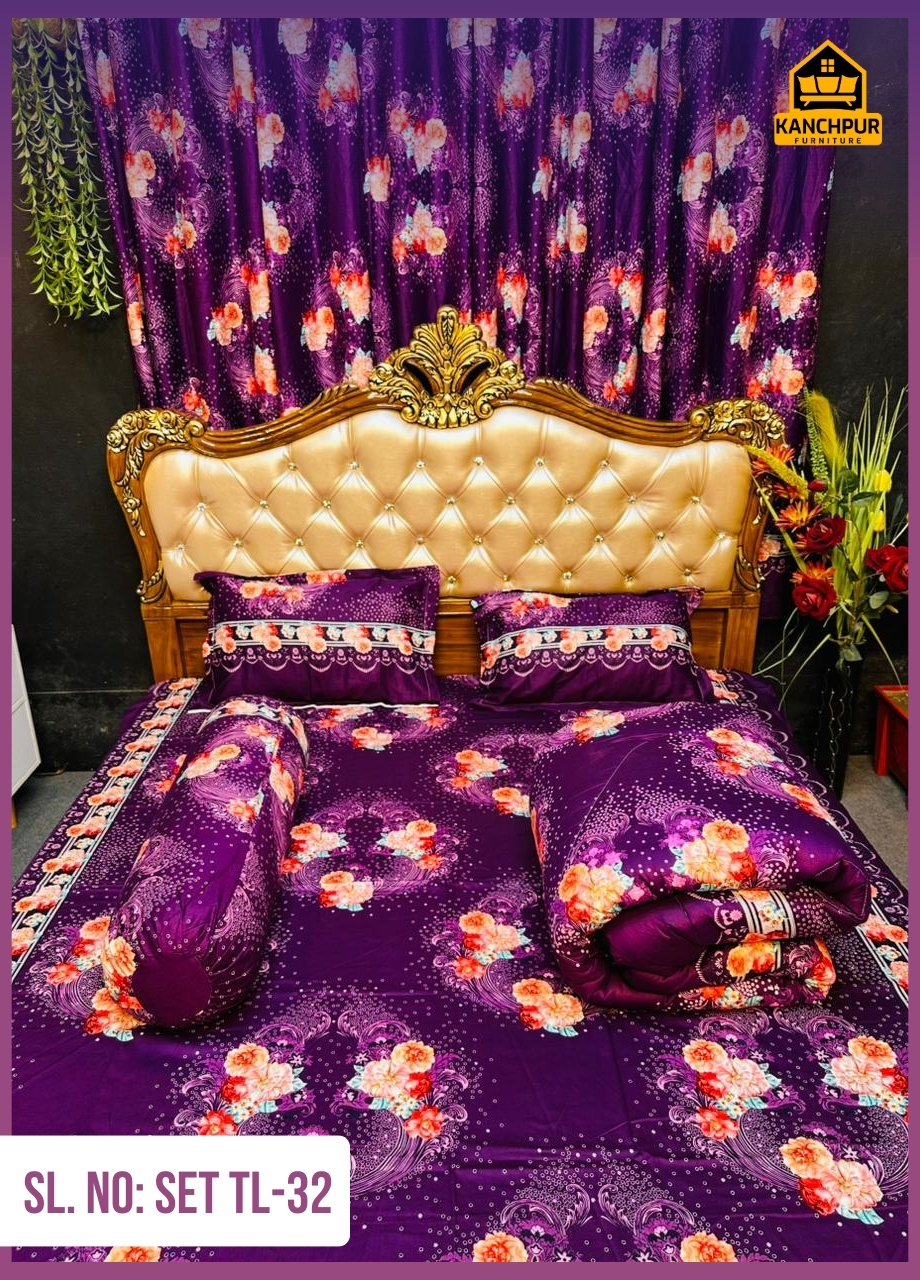 ৫ পিছ সেট লাক্সারী টুইল  কমফোর্টার TL-32