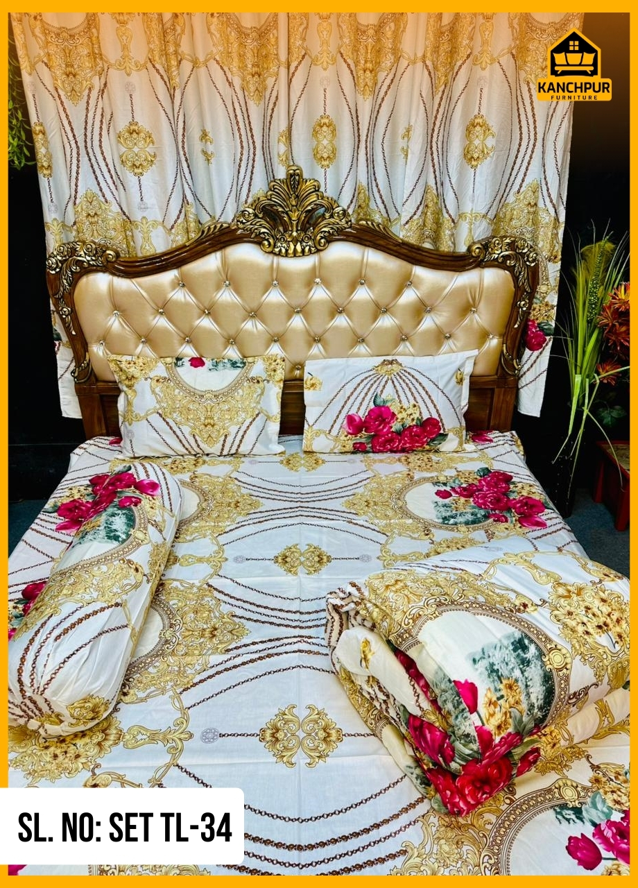 ৫ পিছ সেট লাক্সারী টুইল  কমফোর্টার TL-34