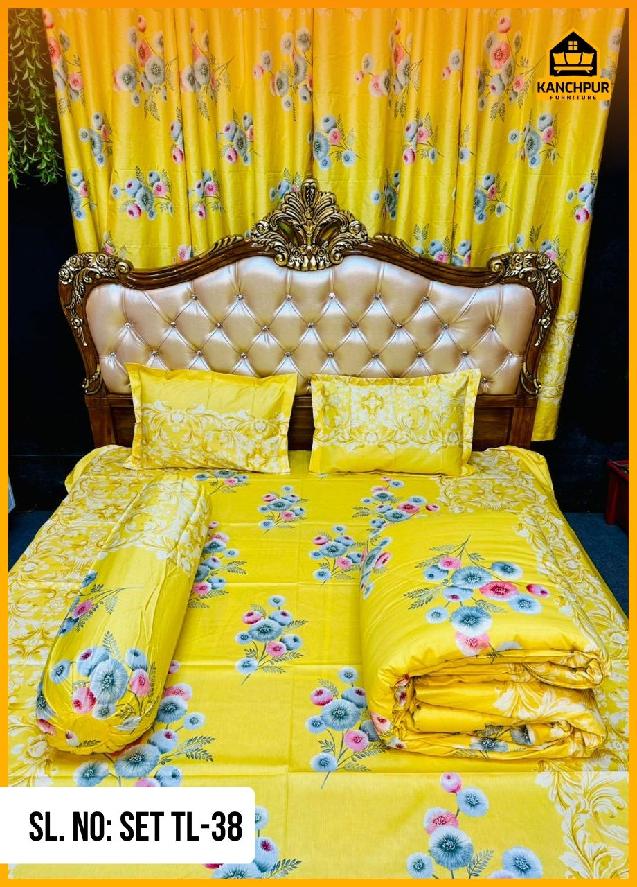 ৫ পিছ সেট লাক্সারী টুইল  কমফোর্টার TL-38