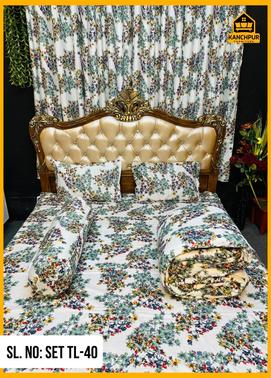 ৫ পিছ সেট লাক্সারী টুইল  কমফোর্টার TL-40