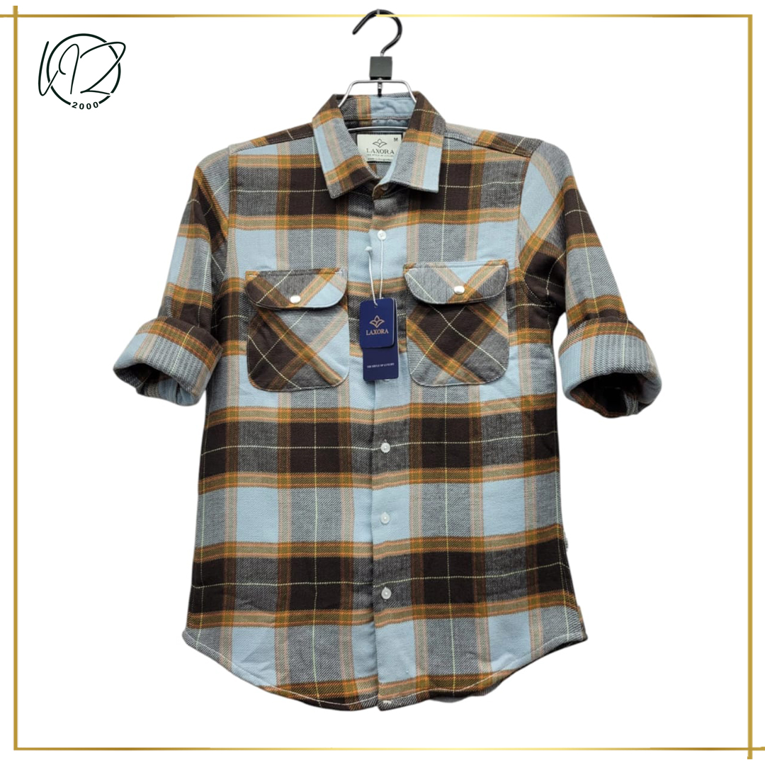 Regular Fit Checkered Casual Shirt