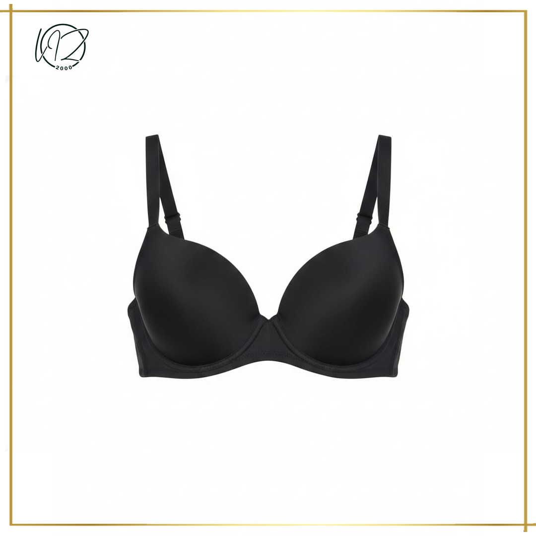 Classic Black Full Coverage T-Shirt Bra
