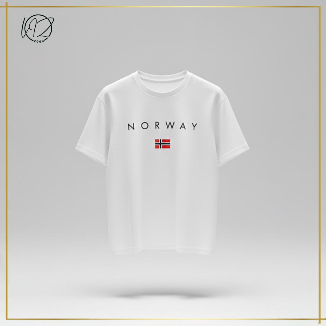White NORWAY T-shirt