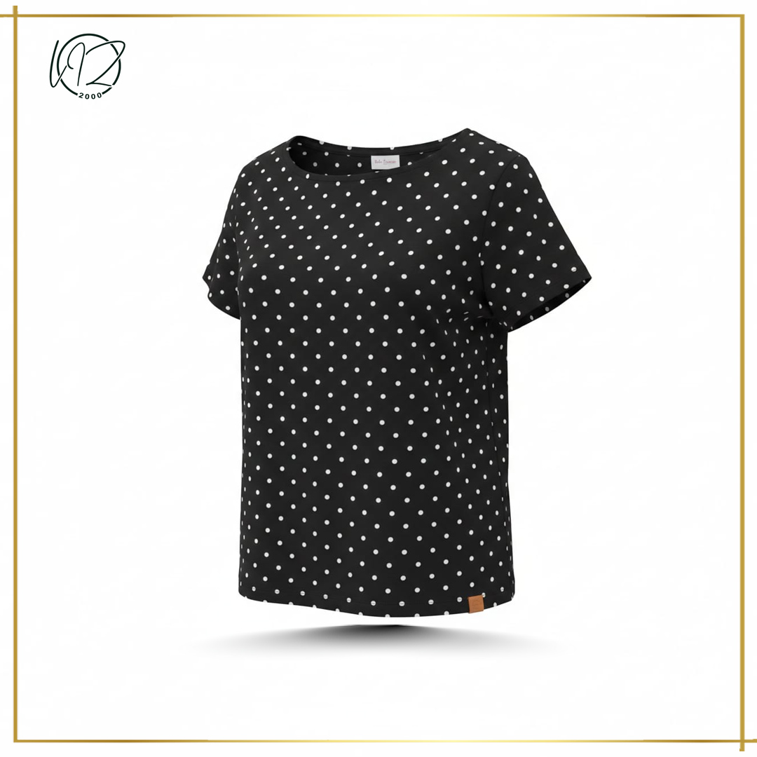 Black Dotted T-shirt